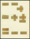DIENSTMARKEN B D 16-31 , O, überwiegend Postfrische Sammlung Wertstreifen-Nachdrucke, Mit 88 Werten, Fast Nur Prachterha - Other & Unclassified