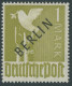 BERLIN 17a , 1948, 1 M. Lebhaftbräunlicholiv Schwarzaufdruck, Falzrest, Pracht, Gepr. Schlegel, Mi. 60.- - Autres & Non Classés