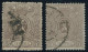 BELGIEN 22C O, 1867, 5 C. Braun, Gezähnt C, 2 Prachtwerte In Nuancen, Mi. 190.- - 1866-1867 Petit Lion