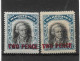 COOK ISLANDS 1931 SURCHARGE SET SG 93/94 MOUNTED MINT Cat £14+ - Cookinseln