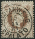 ÖSTERREICH 41II O, 1874, 50 Kr. Braun, Feiner Druck, Gezähnt L 12 , K2 GELD-ANWEISUNG SPALATO, Punkthelle Stelle Sonst P - Gebruikt