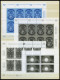 LOTS , 1988-98, Postfrische Partie Schwarzdrucke Bzw. 1 Buntdruck, Mit 13 Blocks Und 13 Einzelwerten, Dabei Mi.Nr. 2032, - Sammlungen