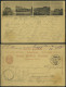 GANZSACHEN 1891, 10 C. Bildpostkarte Mit 4 Ansichten Von Lugano, Von FLUELEN Nach Tangerhütte, Leichte Gebrauchsspuren - Postwaardestukken