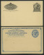 GANZSACHEN 1891-93, 5 Komplette Ungebrauchte Frage- Und Antwort Ganzsachenkarten (Paid Reply Postal Cards), Feinst/Prach - Other & Unclassified