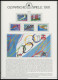 Delcampe - SPORT ,Brief , Olympische Spiele 1992 Auf Spezial Falzlosseiten Der Deutschen Sporthilfe Mit Blocks, Streifen, Markenhef - Sonstige & Ohne Zuordnung