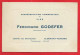 -- CLERMONT-FERRAND (Puy De Dôme) - REPRESENTANT COMMERCIAL En VINS /  FERDINAND GODEFER -- - Visiting Cards