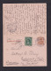 1911 - 25 Pf. DR-Doppel-Ganzsache Nach Tocopilla - ANTWORT Mit 1 C. Zufrankiert Und Zurück Gebraucht - Chile