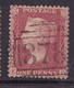 GB Line Engraved Victoria  Penny Red 'stars' Used. Perf 14. (postmark 878 Wigan?) - Usados