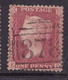 GB Line Engraved Victoria  Penny Red 'stars' Used. Perf 14. (postmark 878 Wigan?) - Usati