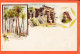 00504 / (•◡•) ⭐ Egypte ◉ Palmiers De GEZIREH Et Temple De KOM-OMBO 1900s ◉ Lithographie 2 Vues N° 149 - Other & Unclassified