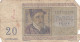 BELGIQUE BILLET DE VINGT FRANCS - Other & Unclassified