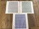 3 FEUILLES COMPLETES TIMBRES SABINE GANDON ( 0.01- 0,02- 0.05) 1978 -. - Full Sheets
