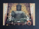 JAPON JAPAN NIPPON AVEC YT 1377 GRUE EN ARGENT ET YT 1429 ADONIS FLEUR FLORE - BOUDDHA TEMPLE TODAJI NARA - Covers & Documents