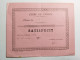 1890 SATISFECIT Lycée De VESOUL (Haute-Saône 70) élève RAPENNE 12 X 15,5 Cm Env - Diplômes & Bulletins Scolaires