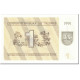 Billet, Lithuania, 1 (Talonas), 1991, Undated (1991), KM:32a, NEUF - Lituania