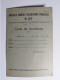 1944 CARTE De SOCIETAIRE Mutuelle Agricole D'Allocations Familiales De L'Est CHAUMONT (Haute-Marne 52) MOREL Octave - 1900 – 1949