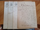 Lot De 4 Documents Notariaux De La Ville De Templeuve-en-Pévèle (Nord) Datés De 1813 - Manuscripten