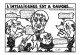 LARDIE Jihel Tirage 85 Ex. Caricature Politique MITTERRAND CHIRAC DEVAQUET  Franc-maçonnerie - Cpm - Satirische