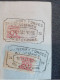 FRANCE.1916. Timbres De Quittance 20c Et 30c . Destinataires :Fonderies Acieries St Etienne - A SULZBERGER Paris - Stamps