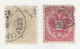 ZAutO9+10 - RARE - AUTRICHE  Levant  Autrichien  --  Les  2  Anciens  TIMBRES  N° 9 + 10 (Scott)  Used - Levant Autrichien