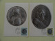 CARTE MAXIMUM CARD 4 CM MEDAILLES DE BERTELS, CHARLES QUINT, PHILIPPE II Et MAURICE LUXEMBOURG - Skulpturen