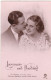 Delcampe - COUPLES. CPA FANTAISIE . LOT DE 3 CARTES SIMILAIRES . " LANGAGE DES BAISERS ". TEXTES  ANNÉES 1938 ET 1939 - Couples