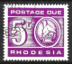 RHODESIA....QUEEN ELIZABETH II...(1952-22..)......" 1970.."...POSTAGE - DUE.....5c.......SGD20.........VFU.. - Rhodesië (1964-1980)