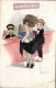 Femme Au Vestiaire. Illustrateur Signature Illisible. Carte Allemande Avec Un Cachet Poste De 1923 - Poulbot, F.