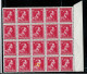 N° 428 Carmin-rouge  Plusieurs Blocs Donc Var. Luppi Soit: 138 Timbres ( ** ) - 1936-1957 Collar Abierto