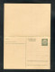 "DEUTSCHES REICH" 1933, Postkarte Mit Antwortkarte Mi. P 229I ** (B1167) - Postcards