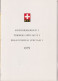 1979 Schweiz PTT Faltblatt Nr.167, ET ° Mi:CH 1150-1153, Zum:CH 622-625, Sonderpostmarken I - Cartas & Documentos