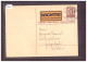 ENTIER POSTAL - RARE ETIQUETTE " WICHTIG / IMPORTANT " SELTEN - GANZSACHE - TB - Entiers Postaux