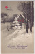 Herzlichen Glückwunsch Zum Neuen Jahre - Haus Mondschein Schneelandschaft - Gelaufen 1928 Ab Basel Horburg - Neujahr