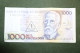 Billet De 1000 Cruzados Cachet 1 Cruzado Novo - Banknote Brazil - Brasile
