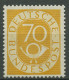 Bund 1951 Freimarke Posthorn 136 Postfrisch Geprüft, Quetschfalte - Unused Stamps