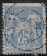France 1876 Yv. N°68 - 25c Outremer - Oblitéré - 1876-1878 Sage (Type I)
