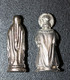 WW1 Lot De 2 Statuettes Vierges De Poilu (Sainte Bernadette Et Jésus De Prague) Trench Art WWI - 1914-18