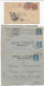 FRANCE Petit Lot De 11 Lettres Avec Timbres Perforés A étudier ( Perfin) Joint Entier GB Timbre Perforé - Lettres & Documents