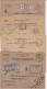 FRANCE Petit Lot De 7 Enveloppes Des Postes Avec Timbres De Recouvrement - 1859-1959 Lettres & Documents