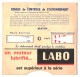 DISQUE De CONTROLE De STATIONNEMENT. GARANTIE LABO. - KFZ