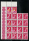 Delcampe - N° 528 - A - B -     Plusieurs Blocs Donc Var. Luppi Soit: 162 Timbres ( ** ) à 20% - 1936-1957 Col Ouvert