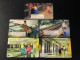 Singapore SMRT TransitLink Metro Train Subway Ticket Card, SAFETY IN MRT STATION, Set Of 5 Used Cards - Singapore