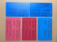 Singapore SMRT TransitLink Metro Train Subway Ticket Card, HealthZone, Set Of 5 Used Cards - Singapur