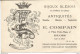 JP / Superbe CARTE De VISITE Publicitaire PUB BIJOUX BLESOIS Antiquité COMPAIN BLOIS Cher - Visitenkarten