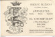 JP / Superbe CARTE De VISITE Publicitaire PUB BIJOUX BLESOIS Antiquité COMPAIN BLOIS Cher - Tarjetas De Visita