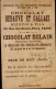 CHROMO. CHOCOLAT DEBAUVE ET GALLAIS...PAPILLON.. PAON DE NUIT (PETIT)   VOIR DOS - Otros & Sin Clasificación