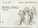 TJ / CARTE DE VISITE FEUILLET Publicitaire PUB M.N.G -BALL Blue Rhythm Boys CASINO 1940 PROGRAMME Billet Numéroté 628 - Visitenkarten