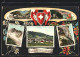 AK Appenzell, Ortsansicht, Wildkirchli, Schweizer Wappen, Fahne  - Appenzell
