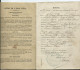 LIVRET DE FAMILLE- MARIAGE à AZAY LE BRÛLÉ Le 20 Juin 1877 - Historical Documents