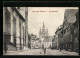 AK Ansbach, Hauptstrasse An Der St. Johanniskirche Mit Geschäften Und Blick Zur Gumbertuskirche  - Ansbach